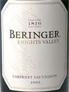 Beringer Knights Valley Cabernet Sauvignon 2002 