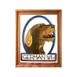  German Wirehaired Pointer Stained Glass