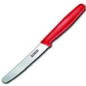   Wavy Round Tip, Red Nylon, 4.5 in. Steak Knife