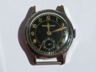 Black Dial JAEGER LE COULTRE Military Vintage Wristwatch Spares 