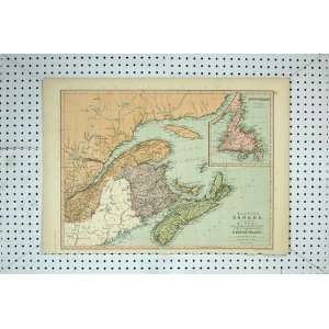  Map Canada Scotia Prince Edward Newfoundland Vermont