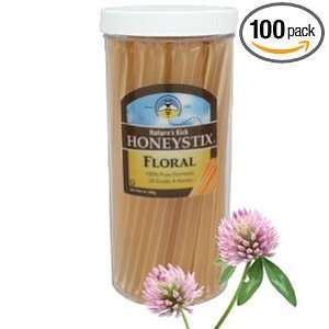   Honeystix   Clover   100% Honey   Tube Pack of 100 Stix   Honey Sticks
