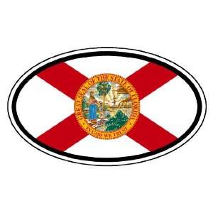  Florida State Flag Car Bumper Sticker Decal Oval 