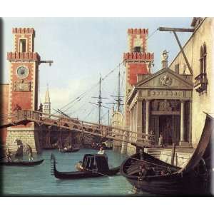   Arsenal (detail) 30x25 Streched Canvas Art by Canaletto Home