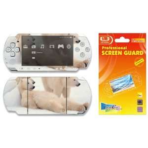  Combo Deal Sony PSP 3000 Slim Decal Skin Sticker plus Screen 