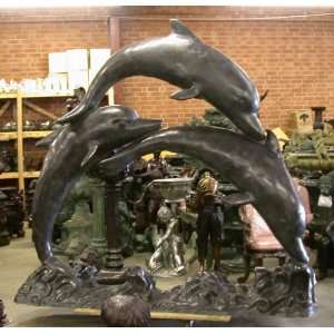  Metropolitan Galleries SRB991855 3 Dolphins Bronze