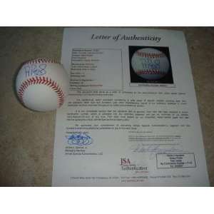  Albert Pujols Signed Baseball Jsa Full Letter   MLB Cut 