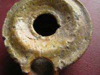 ANCIENT ROMAN to MEDIEVAL Period OIL LAMP GLAZED 7209  