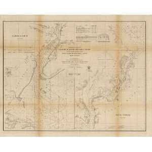  Civil War Map Preliminary chart of Calibogue Sound and 