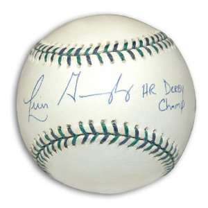 Luis Gonzalez Autographed Baseball   2001 All Star Game Inscribed HR 