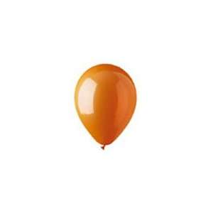  12 Orange Crystal Latex Balloons