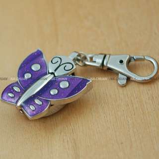Pocket Keychain Ring Men Lady Quartz Watch Pendant Gift  