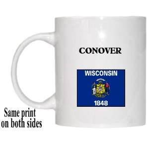    US State Flag   CONOVER, Wisconsin (WI) Mug 