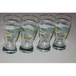  Samuel Adam pint glass with alpine spring decal (4 glasses 