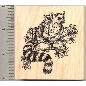  Lemur w/ Baby Rubber Stamp Arts, Crafts & Sewing