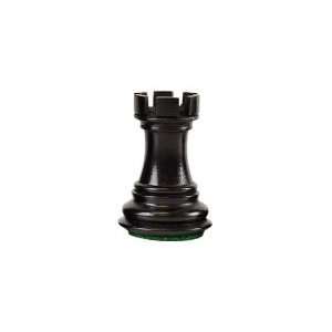  Zagreb 59   Black Rook 1 1/2 Wood Replacement Chess 
