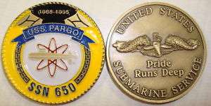 USS Pargo SSN 650 Submarine Coin Navy PRD  