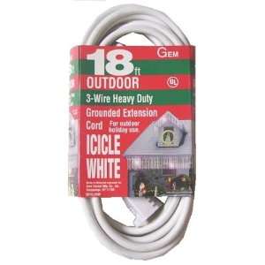  Snow White Outdoor Landscape 3 Wire Heavy Duty Grounded 