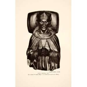  1914 Print Effigy Statue King Henry VII Tomb Westminster Abbey 