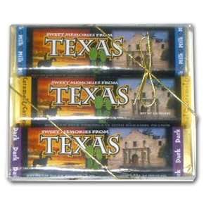 Texas Chocolate Assorted 3 Bar Pk/Acetate (Pack of 24)  