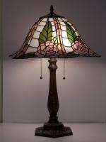 New Flower and Leaf Tiffany Style Stained Glass Table Lamp Fast Free 