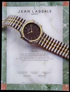 Vintage 1988 Magazine Ad Jean Lassale Watch Thalassa  