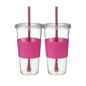 Copco New 2 Pack Sierra Cold Tumbler 24 Oz, Hot Pink 