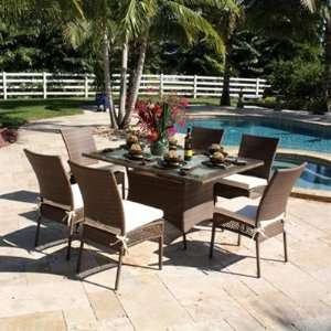  Grenada Patio Round Outdoor Dining Set By Hospitality 
