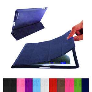 iPad 2 Ultra Slim Magnetic PU Leather Case Smart Cover Stand Multi 