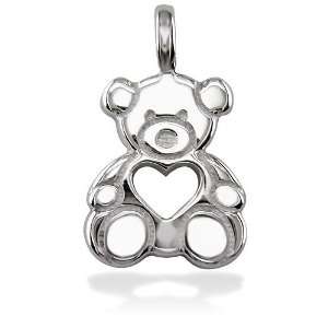   Silver Sziro Bear with Open Heart Sziro Jewelry Designs Jewelry