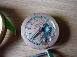 Vintage mechanical watch parts inc a Cimier movement  