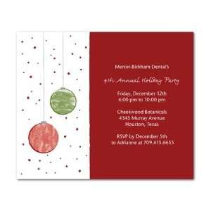 Business Holiday Party Invitations   Chic Bulbs By Sb Ann Kelle 