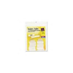   Avery Self Adhesive Index Tabs With Printable Insert