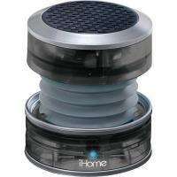 iHome Crystal Tunes Mini Speaker in Translucent Gray  