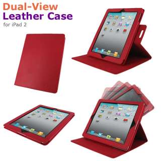   Dual View Leather Case for iPad 2 / The new iPad 3rd Generation  
