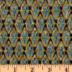  44 Wide Passage To India Motif Jewel Fabric By The Yard 
