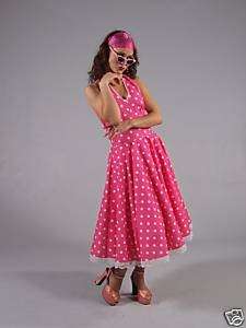 LD7 ~ 1950s Rock n Roll Dress ~ Halterneck ~ 14 ~ 16  