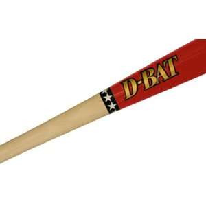  D Bat Pro Maple 161 Two Tone Baseball Bats UNFINISHED/RED 