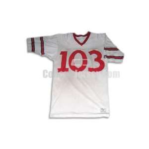 White No. 103 Team Issued Cornell Football Jersey (SIZE M)  