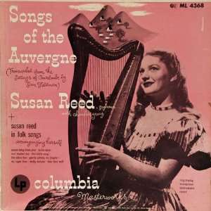  songs of the auvergne LP SUSAN REED Music