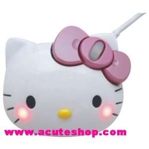   Sanrio Hello Kitty Opitcal Laser Mouse Cheeks Shine Japan Electronics