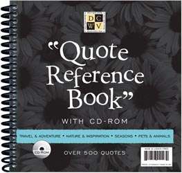Each Quote Reference Book contains over 500 quotes. The companion CD 