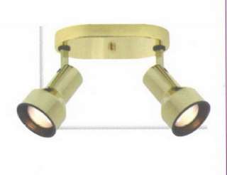 Polished Brass 2 Light Step Cylinder Ceiling Fixture  