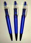 new lot of 200 blue plastic pen with spring action
