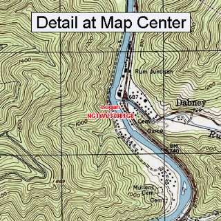 USGS Topographic Quadrangle Map   Logan, West Virginia (Folded 