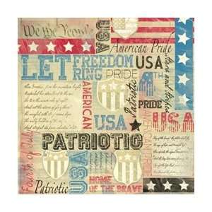  Karen Foster Patriotic Paper 12X12 American Pride 