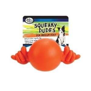  Four Paws Squeaky Dudes Hang Loose Rubber Toy, Small Pet 