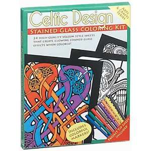  Celtic Design Stained Glass Coloring Kit (Arts and Crafts 
