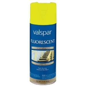 Valspar Brand 465 68110 SP 12 Oz Fluorescent Yellow Spray Paint (Qty 6 