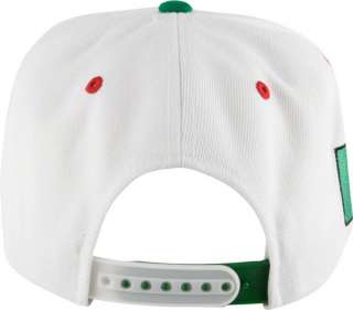 Mexico Soccer White/Kelly Green Headliner Snapback Adjustable Hat 
